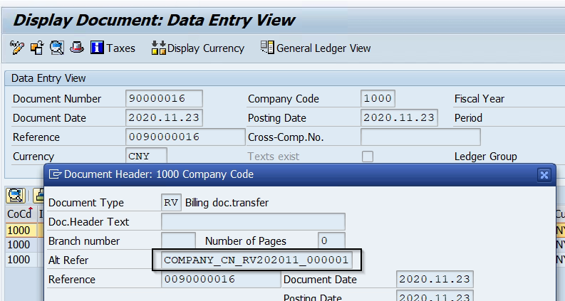 SAP会计凭证中的一些字段小记