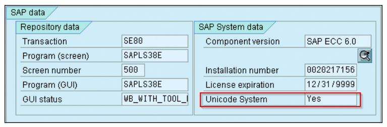 SAP系统Unicode几个知识点