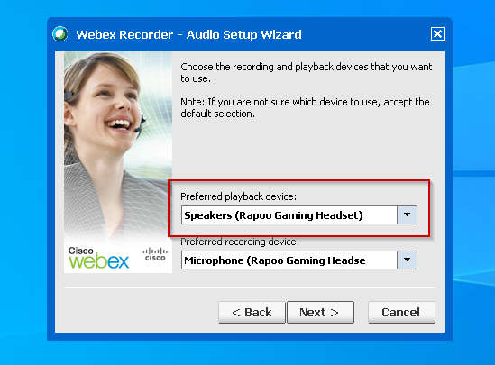 Windows10播放Webex视频没有声音的解决办法